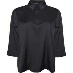 NEW INSIGHT women's satin top in black